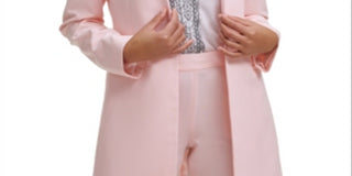 Calvin Klein Women's Open Front Topper Jacket Pink Size 2 Petite