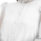 Calvin Klein Women's Chiffon Ruffle Top White Size Large