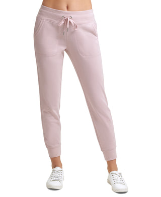 Calvin Klein Women's Fleece Lined Sweatpant Jogger Pink Size Medium