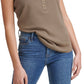 Calvin Klein Women's Cap Sleeve Henley Green Size X-Large