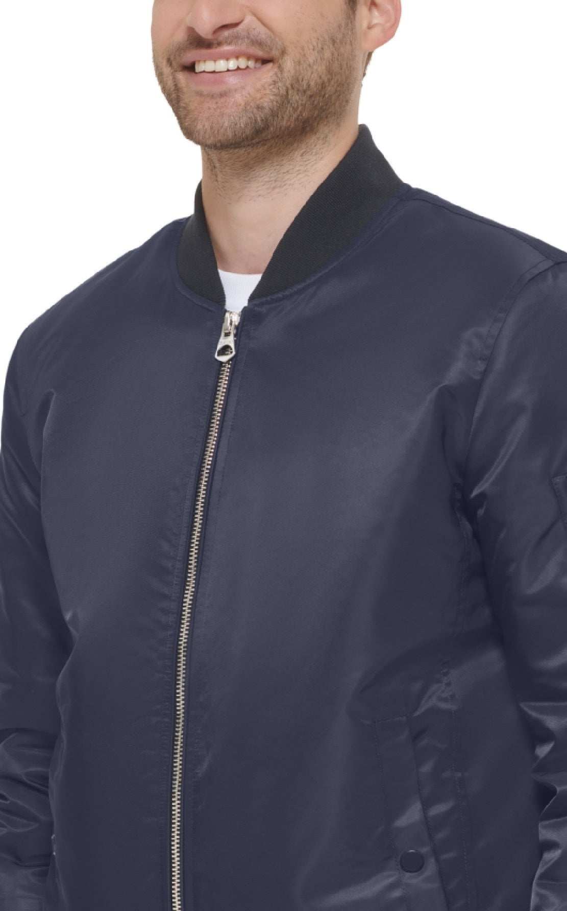 Calvin Klein Men's Classic Ma 1 Nylon Bomber Jacket Blue Size X-Large