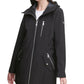 Calvin Klein Women's Hooded Anorak Raincoat Black Size X-Small