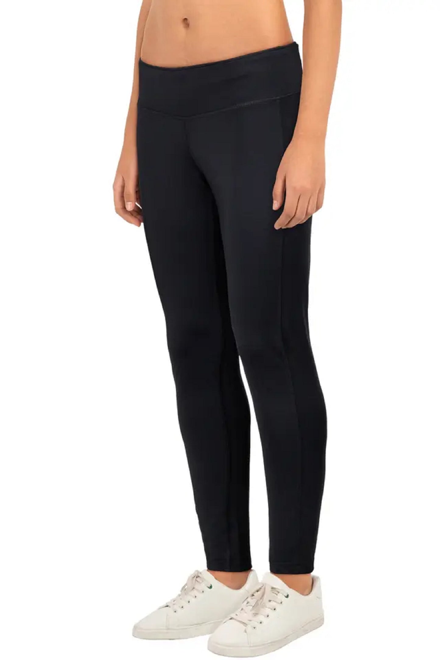 Calvin Klein Women's Performance High Rise Logo Back Leggings Black Size Small