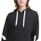 Calvin Klein Women's Jumbo Logo Fleece Hoodie Black Size Medium