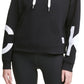 Calvin Klein Women's Jumbo Logo Fleece Hoodie Black Size Medium