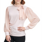 Calvin Klein Side-Tie Blouse Pink Size S