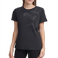 Calvin Klein Women's Floral Embellished T-Shirt Black Size Small
