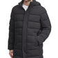 Calvin Klein Men's Long Hooded Puffer Jacket Black Size S