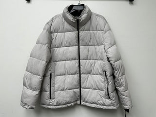 Calvin Klein Men's Puffer With Set Bib Detail White Size XX-Large