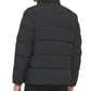 Calvin Klein Men's Puffer With Set In Bib Detail Jacket Black Size L