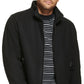 Calvin Klein Men's Wool Bomber Jacket With Knit Trim Black Size XX-Large