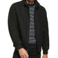 Calvin Klein Men's Wool Bomber Jacket With Knit Trim Black Size XX-Large