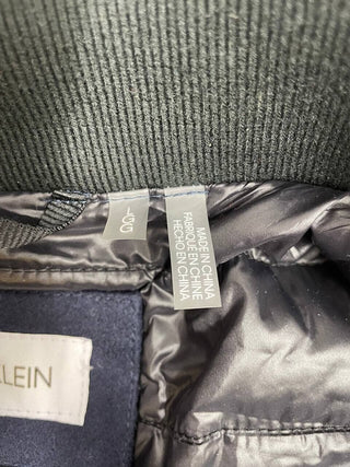 Calvin Klein Men's Classic Wool Overcoat Blue Size L