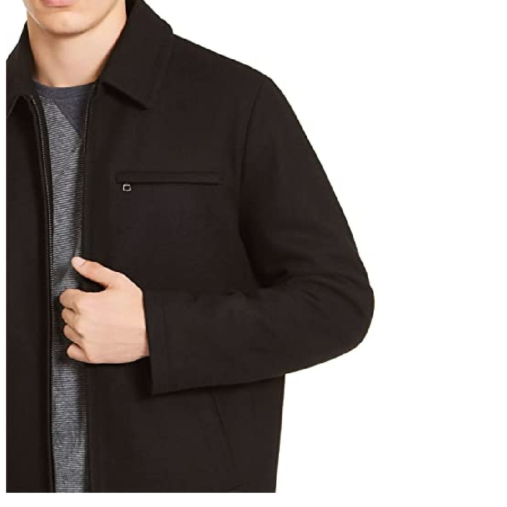 Calvin Klein Men's Wool Hipster Jacket Black Size Small