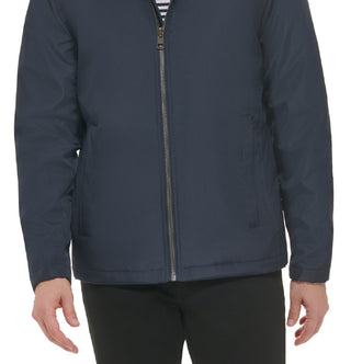 Calvin Klein Men's Classic Midweight Stand Collar Jacket Blue Size Large