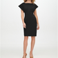 Calvin Klein Women's Scuba Crepe Empire Waist Sheath Dress Black Size 2