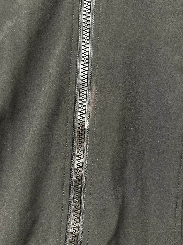 Calvin Klein Women's Petite Fleece-Lined Hooded Anorak Raincoat Black Size Petite XXS