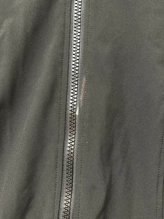 Calvin Klein Women's Petite Fleece-Lined Hooded Anorak Raincoat Black Size Petite XXS