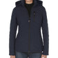 Nautica Women's Hooded Stretch Packable Puffer Coat Blue Size Large