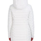 Nautica Women's Hooded Stretch Packable Puffer Coat White Size Medium