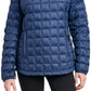 HFX Women's Hooded Pullover Packable Puffer Coat Blue Size Large