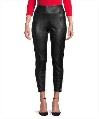 BCBGMAXAZRIA Women's Faux Leather High Waist Leggings Black Size X-Small