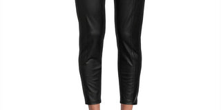 BCBGMAXAZRIA Women's Faux Leather High Waist Leggings Black Size X-Small
