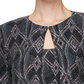 Alex Evenings Women's Jacquard Scoop Neck Tank Top & Jacket Black Size Medium