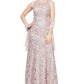 Alex Evenings Women's Embroidered Gown & Shawl Set Pink Size 6Petite