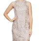 Alex & Eve Women's Embroidered Sequin Column Gown Pink Size 14