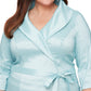 Alex Evenings Women's Portrait Collar Blouse Green Size 2X