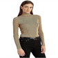 Ralph Lauren Women's Ribbed Turtleneck Sweater Yellow Size Petite Small