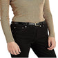 Ralph Lauren Women's Ribbed Turtleneck Sweater Yellow Size Petite Small
