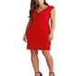 Ralph Lauren Women's Jersey Surplice Dress Red Size 12