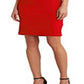Ralph Lauren Women's Jersey Surplice Dress Red Size 12