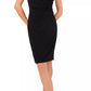 Ralph Lauren Women's Flutter Sleeve Surplice Dress Black Size 10