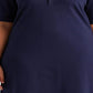 Ralph Lauren Women's Collared Shift Dress Blue Size 1X