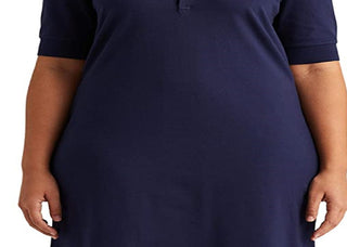 Ralph Lauren Women's Collared Shift Dress Blue Size 1X