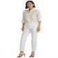 Ralph Lauren Women's Slim Fit Stretch Chino Pants White Size 2