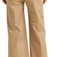 Ralph Lauren Women's Cotton Twill Wide Leg Pants Brown Size 8