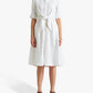 Ralph Lauren Women's Tie Front Shirtdress White Size 4