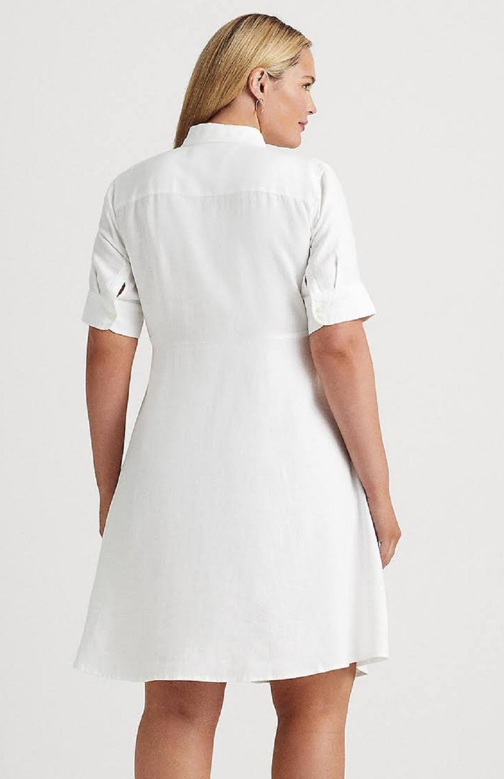Ralph Lauren Women's Linen Shirtdress White Size 22W