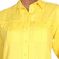 Ralph Lauren Women's Linen Shirt Yellow Size Medium