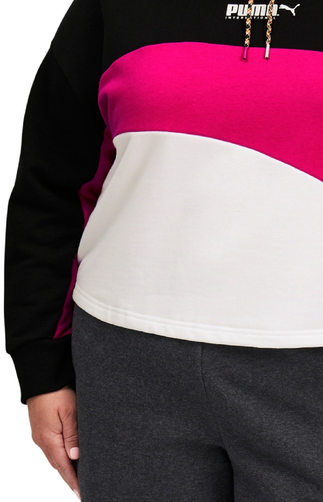 Puma Women's City Light Cotton Track Hoodie Black Size 2X