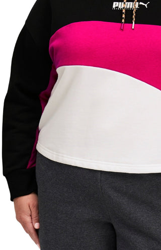 Puma Women's City Light Cotton Track Hoodie Black Size 2X