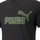 Puma Men's Cotton Logo T-Shirt Black Size XX-Large
