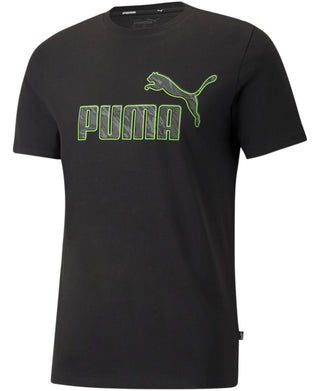 Puma Men's Cotton Logo T-Shirt Black Size XX-Large