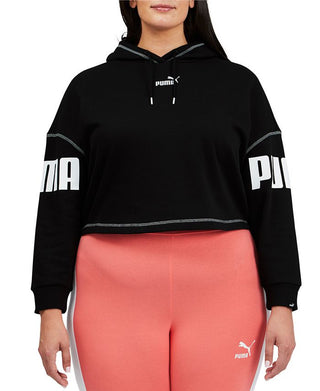 Puma Women's Cozy Warm Hoodie Black Size 2X
