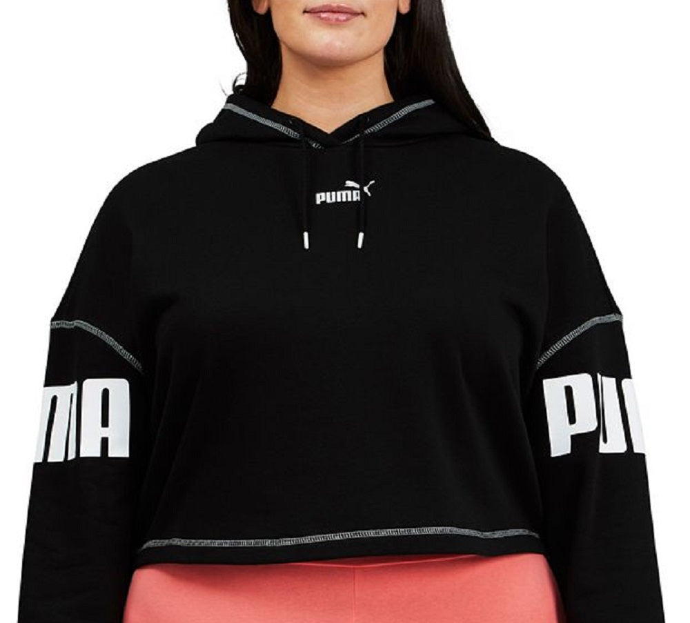 Puma Women's Cozy Warm Hoodie Black Size 2X