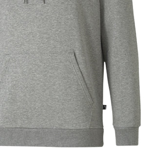 Puma Men's Embroidered Logo Hoodie Gray Size Medium